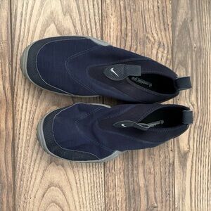 Nike Navy and Black Slip-On Aqua Shoes